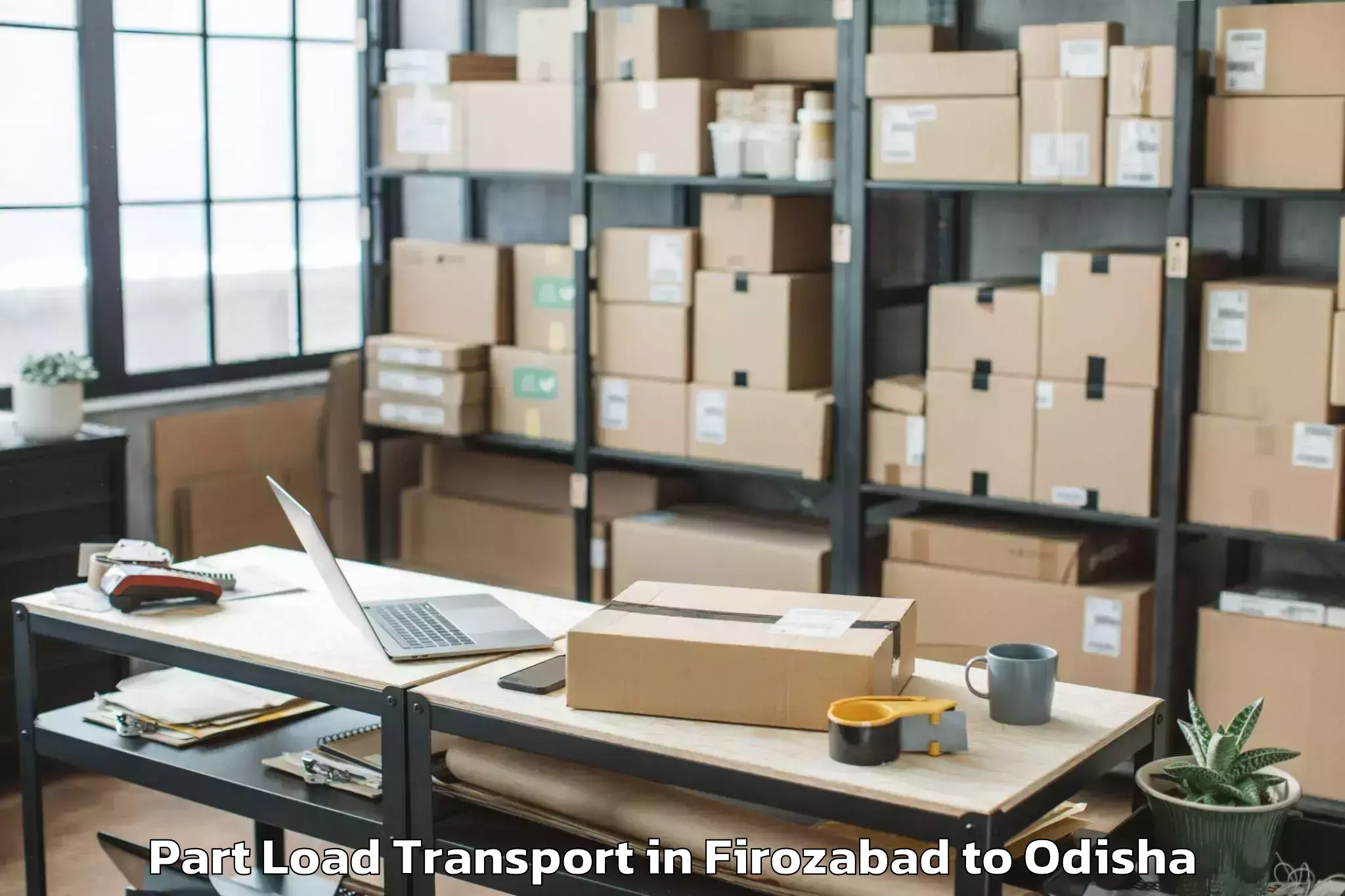 Quality Firozabad to Bangiriposi Part Load Transport